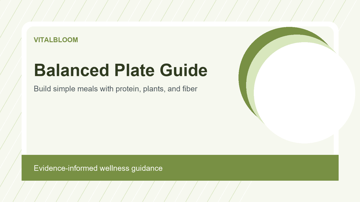 Balanced Plate Guide: How to Build Healthy Meals Without Counting Calories