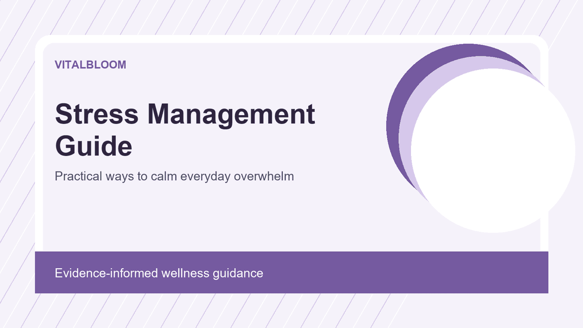 Stress Management Guide: Practical Ways to Reduce Everyday Stress